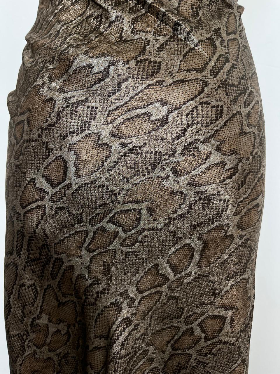 Snake Print Skirt