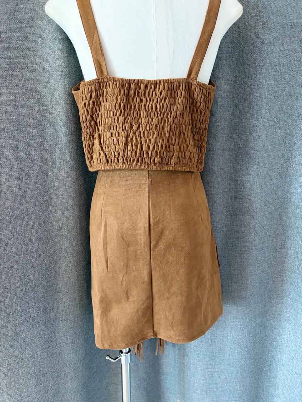 Brown Fringe Set