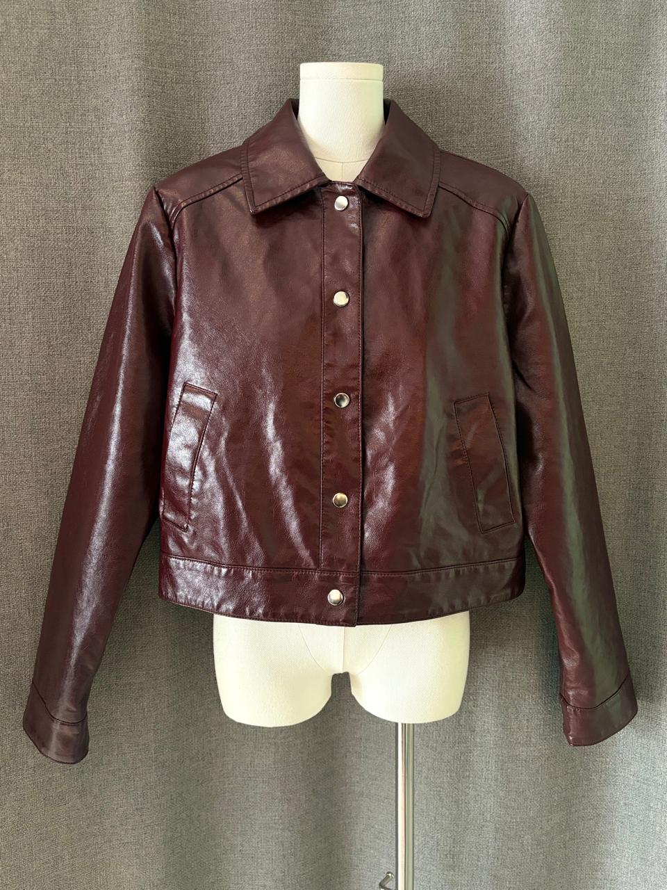 Wine Vinyl Jacket