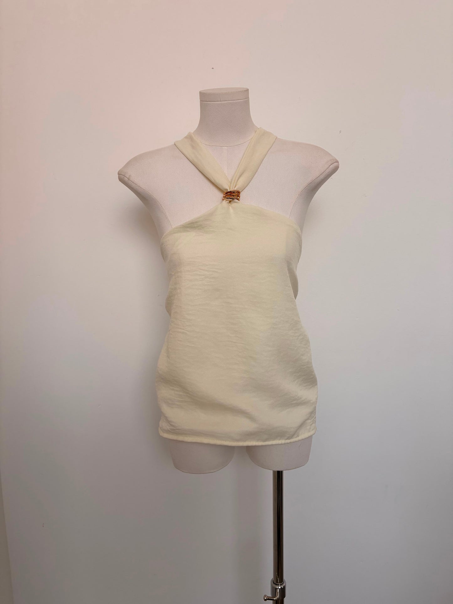 Beige Halter Top