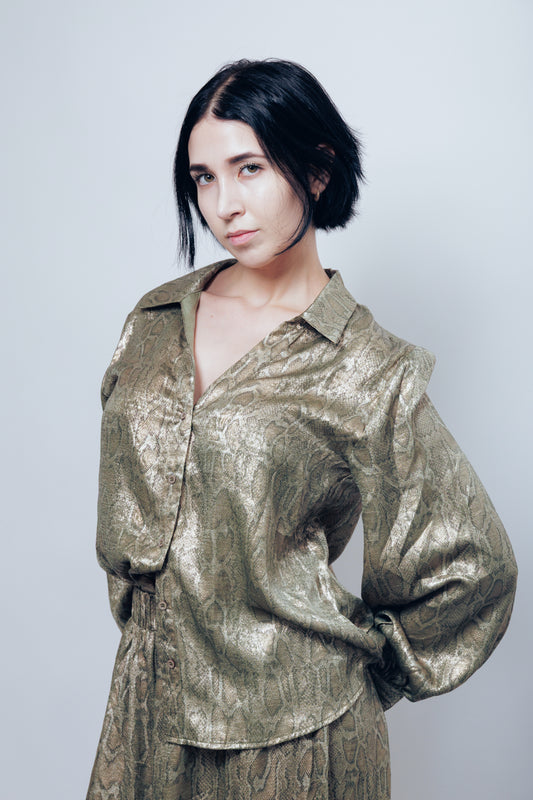 Snake Print Top
