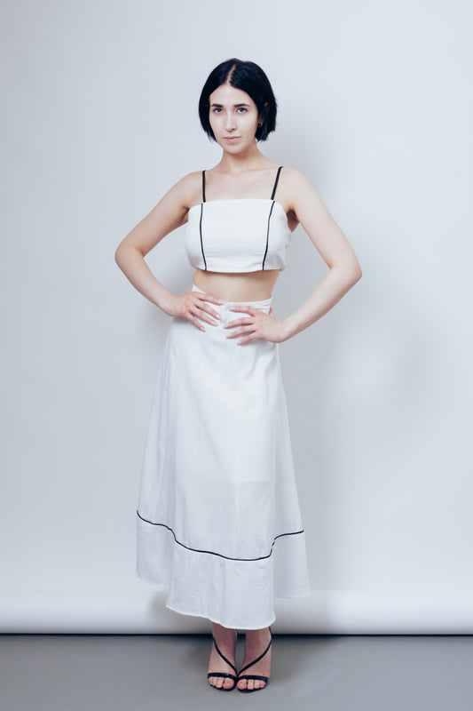 White Linen Set