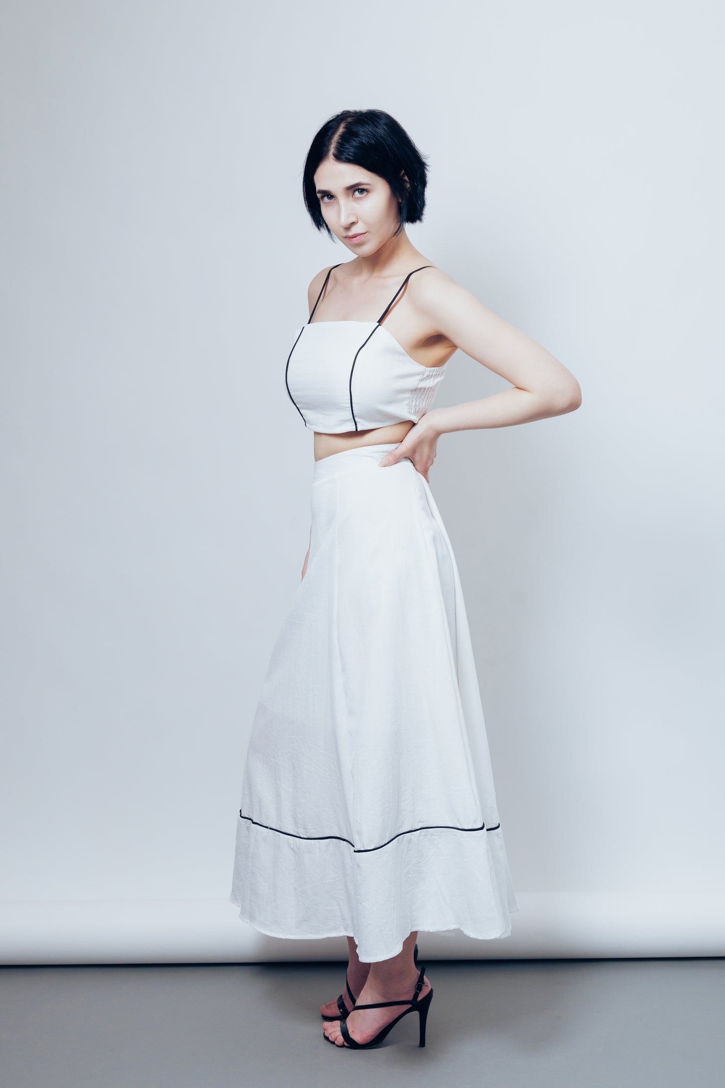 White Linen Set