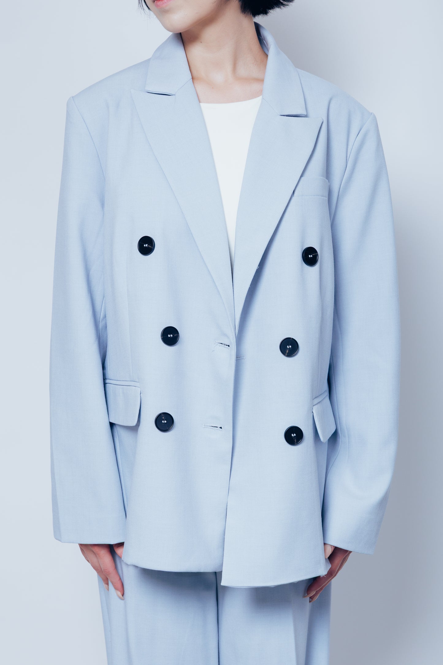 soft tailored blue set