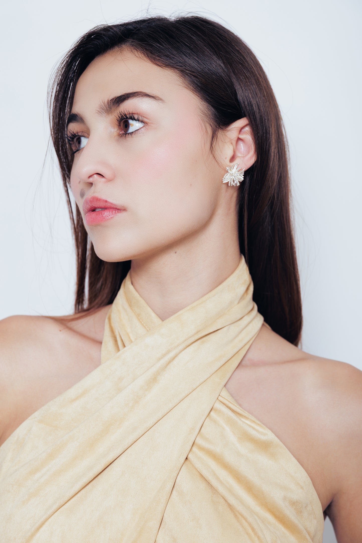 Sleeveles beige halter