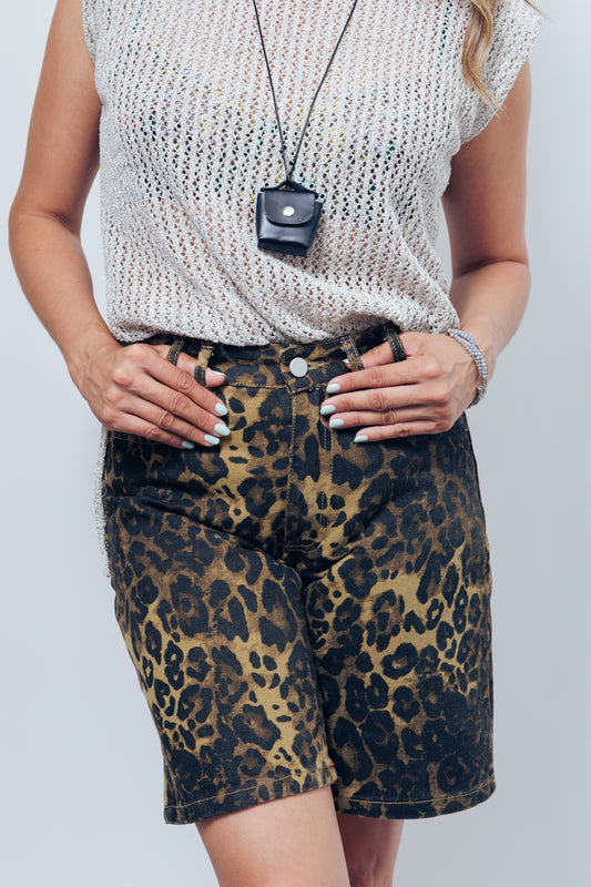Wild Print Bermuda Shorts