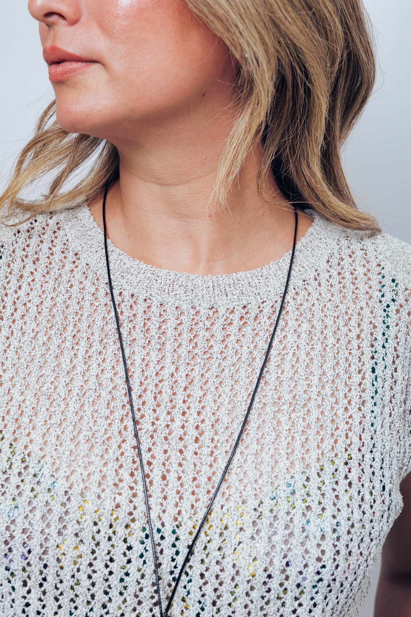Gray Knit Top